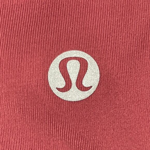 Lululemon Power Thru Leggings Womens 0 Wine Red Pockets Adj Waist Workout Gym - Picture 3 of 4